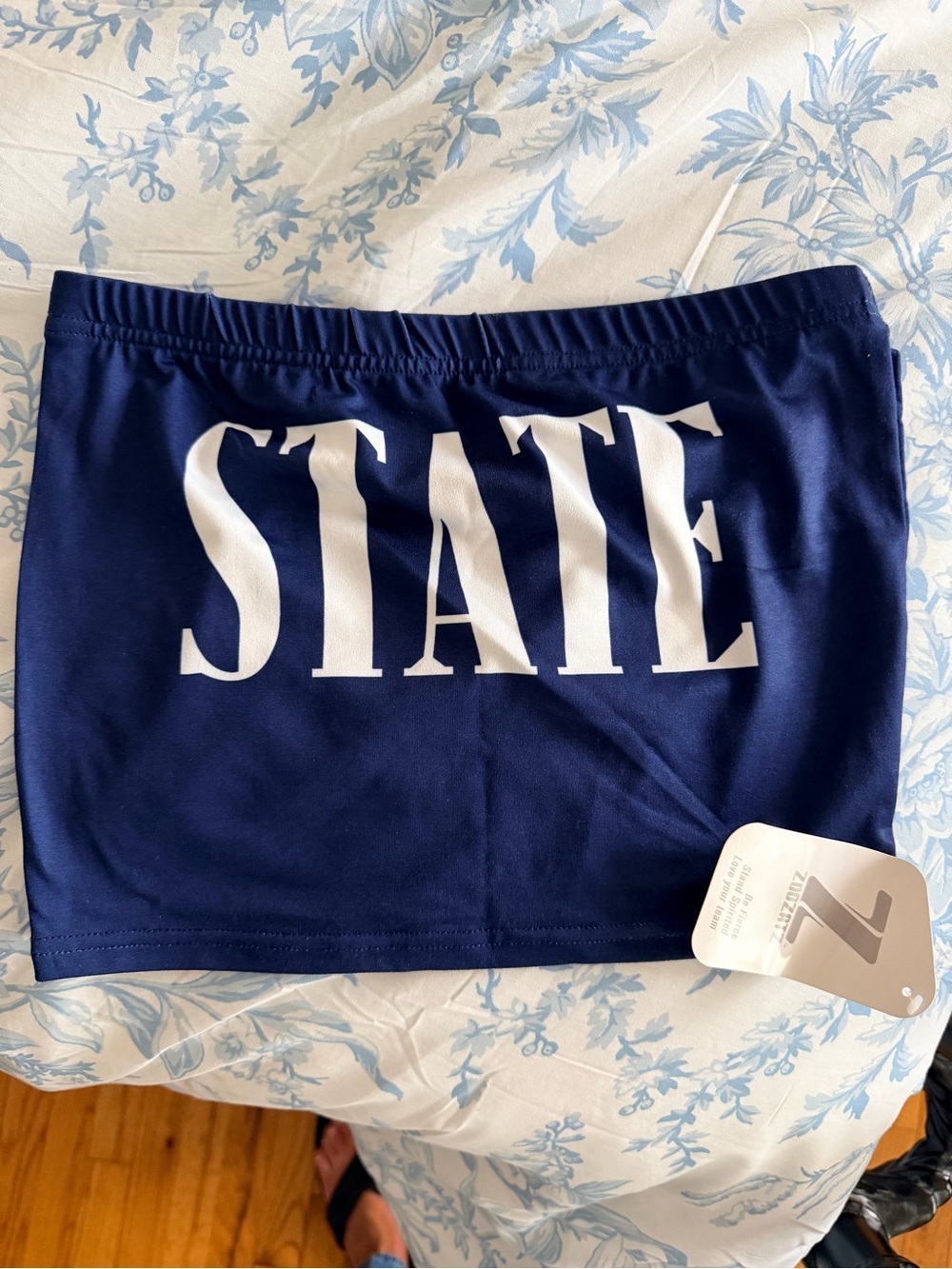 Game Day at Penn State! New bandeau top perfect for football season.